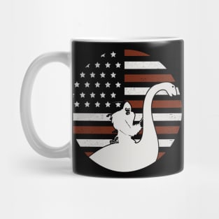 Bigfoot Loch Ness Usa Flag Mug
